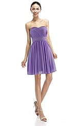 Beaded Belted Sweetheart Cocktail Above the Knee Short Chiffon Club Dress/Homecoming Dress/Bridesmaid Dress/Prom Dress/Wedding Dress 