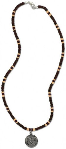Buy Colorado State Rams Mens Wood Bead Necklace (Alternate Color) by FansEdge