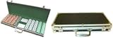 Black Vinyl & Silver Aluminum 500 Poker Chip Case