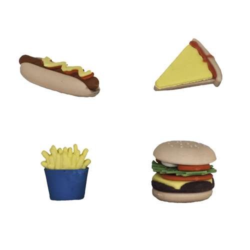 48 Fast Food Erasers