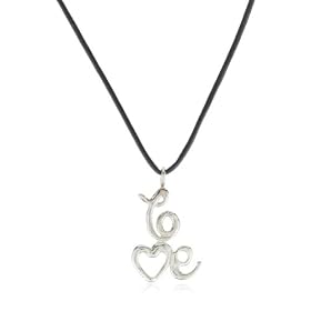 Love Peace And Hope Silver Love Pendant