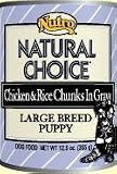Nutro Natural Choice Large Breed Puppy Chicken and Rice Chunks in Gravy (12/12.5-oz cans)