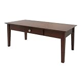 Rochester Coffee Table With One Drawer, Shaker By Winsome Wood