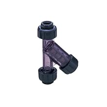 Asahi America PVC Sediment Y-Strainer, 1" Socket & NPT Female Convertible