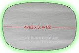 75-80 CHEVY CHEVROLET MONZA MIRROR GLASS RH (PASSENGER SIDE), (4-1/2 x 3, 4-1/2 Dg) Convex, Standard (1975 75 1976 76 1977 77 1978 78 1979 79 1980 80) C471159 N/A