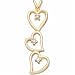 Triple Heart Diamond Pendant