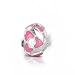 Bling Jewelry 925 Sterling Silver Pink Hearts Enamel Heart Bead Pandora Style