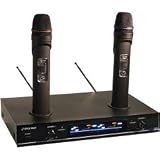 Pyle PDWM3000 Dual VHF Rechargeable Wireless Microphone System