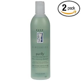 Rusk Sensories Purify Cucurbita & Tea Tree Oil Deep Cleansing Shampoo, 13.5-Ounce Bottles (Pack of 2)