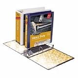 Wilson Jones 38171 Heavy-Duty Locking D-Ring View Binder, 1-1/2 Capacity, Black