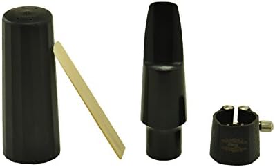 Glory Tenor Saxophone Mouthpiece Kit with LEATHER Ligature,one reed and Plastic Cap