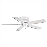 42" or 52" Four Seasons III Hugger Ceiling Fan in Architectural White