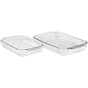 Pyrex Bakeware 2-Quart and 3-Quart Oblong Baking Dishes, Set of 2