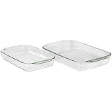 Pyrex Bakeware 2-Quart and 3-Quart Oblong Baking Dishes, Set of 2