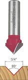 Freud 20-108 3/4-Inch Diameter 90-Degree V-Grooving Router Bit with 1/2-Inch Shank