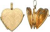 Heart Locket for Four Pictures, 14K Gold Charm