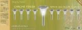 Outdoor Living : UKayed Chrome Finish White LED Solar Powered Garden Lights - Extra Value Pack of 10