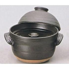 【クリックで詳細表示】ごはん鍋 大黒セリオン(中蓋付)6合炊： ホーム＆キッチン