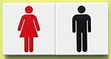 サインタイル　１００角　トイレマーク　男×女
