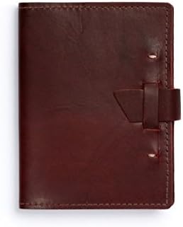 Wasatch Leather Notebook in Burgundy - Dot Grid Paper
