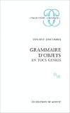 Grammaire d objets en tous genres