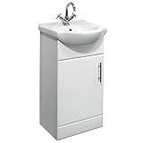 450 White Gloss Bathroom Vanity Unit