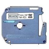 Brother M-921 Black Print on Silver 3/8" M Tape