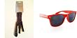 Classic 09' Style Red Wayfarer Sunglasses W/ Free Eyewear Cord