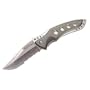 Boker Snowflake Damascus, Gray Aluminum Handle, ComboEdge