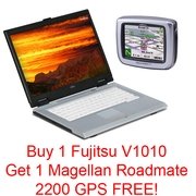 Fujitsu LifeBook V1010 w/FREE Magellan GPS 15.4