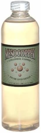 MesoCopper 10 ppm Colloidal Copper 500 mL/16.9 Oz by Purest Colloids