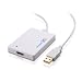 Cable Matters Gold Plated Premium USB 2.0 to HDMI Audio Video Adapter in White