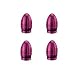 4pce Bullet Style Sports Valve Caps-Red