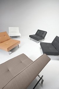 Splitback Deluxe Chair Dark Grey Classic Fabric by Innovation Splitback Deluxe Chair Dark Grey Classic Fabric by Innovation