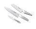 Global 3-Piece Chef's, Utility, and Paring Kitchen Knife Set