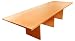 42 x 120 Laminate Rectangular Conference Table - SL-MBC42120-RECT-CHY-GG