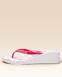 31YYph6DkVL. SL160  bebe Hearts Wedge Flip Flop