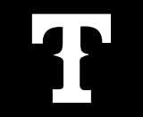 Texas Rangers LARGE 10" WHITE vinyl decal sticker white