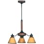 Kenroy Home 90573ABL Ashland 3-Light Down Chandelier, Antique Black