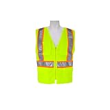 Buy 3A Safety SME-C2941-XL ANSI Class 2 High Visibility Zipper Front Vest with Velcro... by 3A Safety