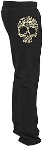 PTCY Men's Sweatpants Skeleton Customization Black Size XL