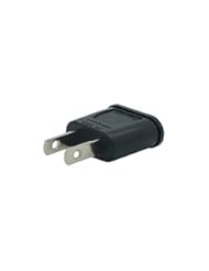 CE: TNTE EU Europe to US USA Travel Power Plug Adapter Converter Black - TNT Electron