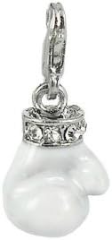 Charm boxing glove in steel by Charming Charms