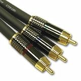 Impact Acoustics SonicWave Component Video Interconnect - Video cable - component video - RCA (M) - RCA (M) - 150 ft - triple shielded - charcoal