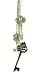 Large Rocker Jewelry Keys Necklace Multi Key Drop Necklace