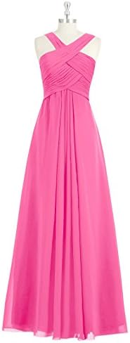 Emyrin Chic Floor-length A-line/Princess V Neckline Azalea Bridesmaid Dresses