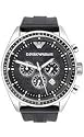 Emporio Armani Men's Black-Dial Chronograph Watch