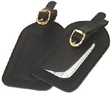 Franzus #TS02VB 2PK Black Luggage Tag