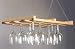Hanging Stemware Rack (Natural) (24 x 13 x 2)