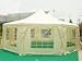 Quictent 29' X 21' Heavy Duty Octangle Wedding Party Tent Gazebo Canopy Beige w/ Side Walls